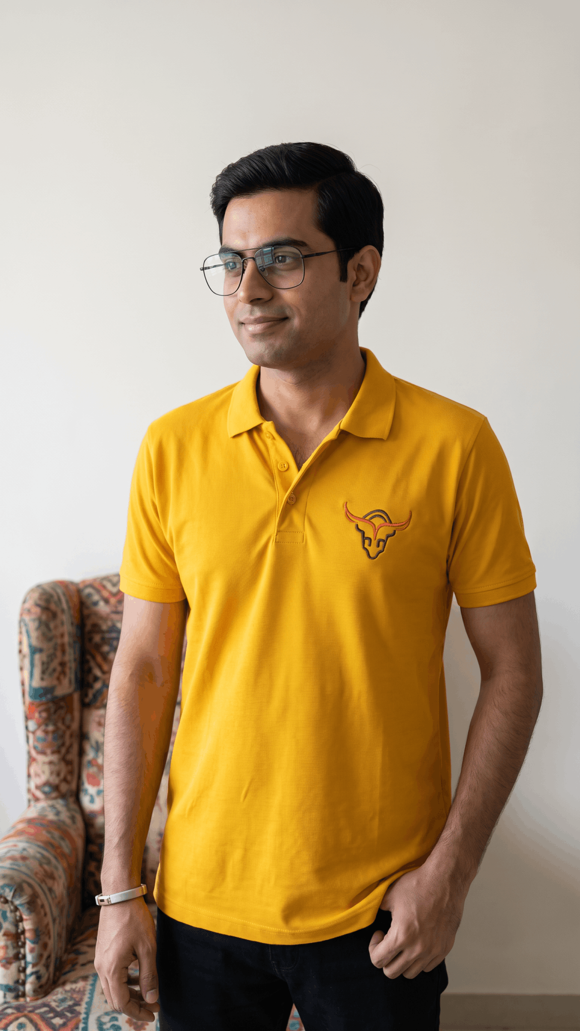 Heritage Polo — Embroidered Crest front